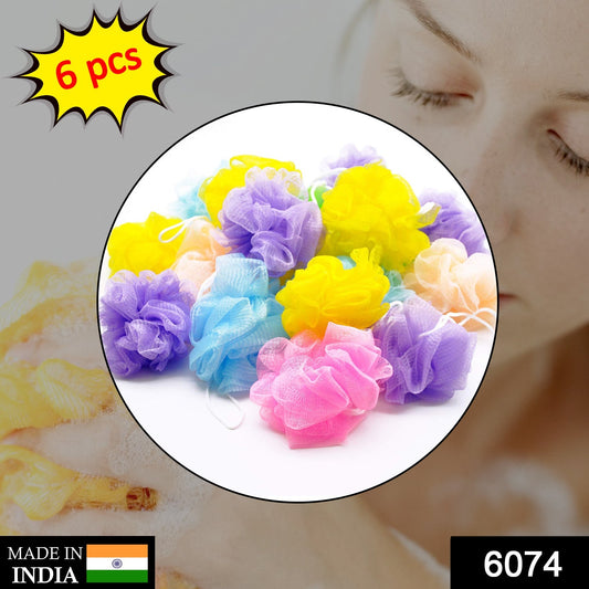 Shower sponges 6 pieces,