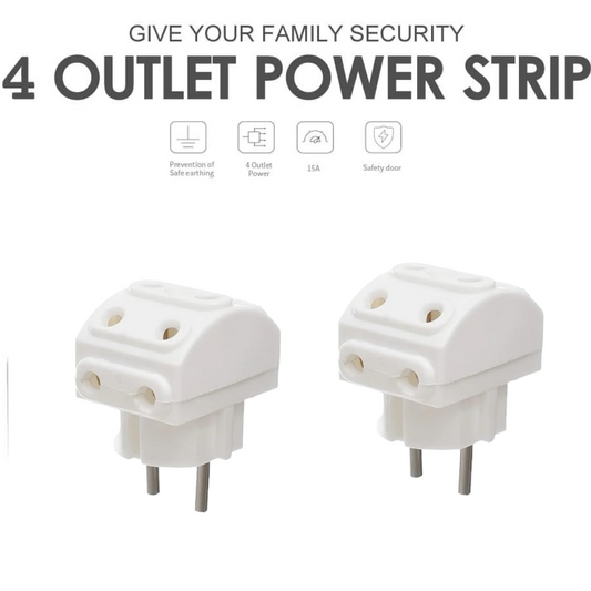 5-Way 2 Pin Multi-Plug Socket / Converter (1 Pc)