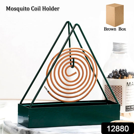 Triangular Iron Mosquito Coil Holder – Stylish Outdoor Incense Holder