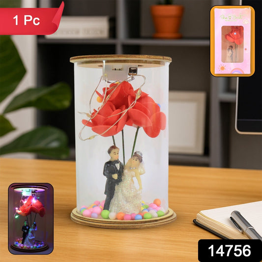 Couple LED Rose Lamp