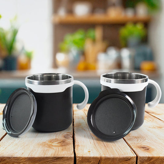 2 Pcs Mocha Mug Set 