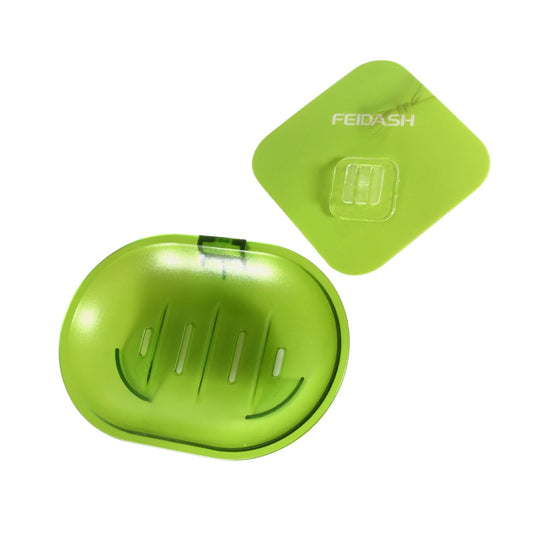 Wall-Mounted Plastic Soap Dish Holder for Bathroom & Kitchen