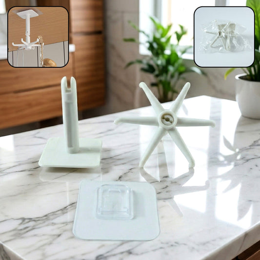 360° Rotating Folding Hook Self-Adhesive Waterproof Wall Mounted Hook