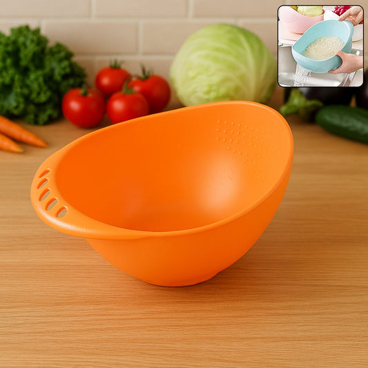 Virgin Rice Bowl Plastic Strainer, Water Strainer | Vegetable & Fruits Washing