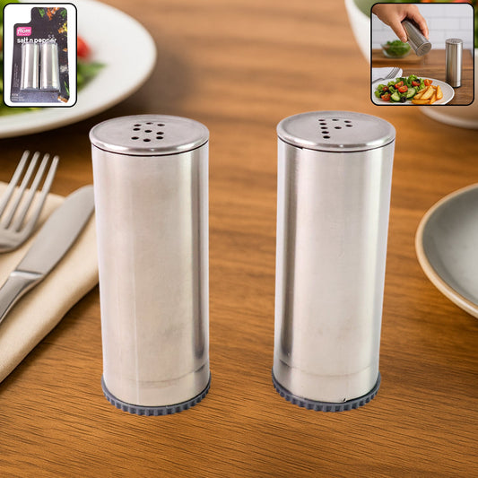 Stainless Steel Salt and Pepper Shaker Set