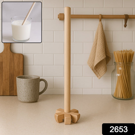 Wooden blender for all kitchen purposes.