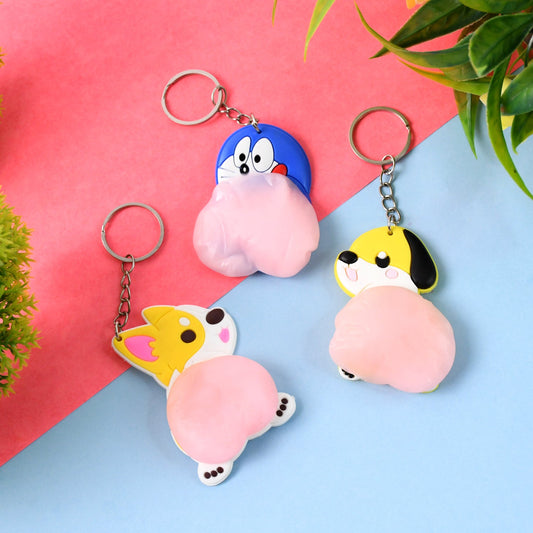 Cartoon Animal Keychain (1 Pc / Mix Design)