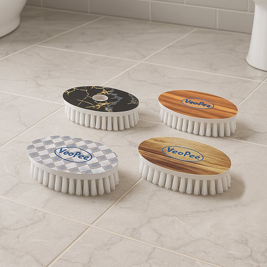 VeePee Oval Cloth Washing Brush Set (4 Pc)