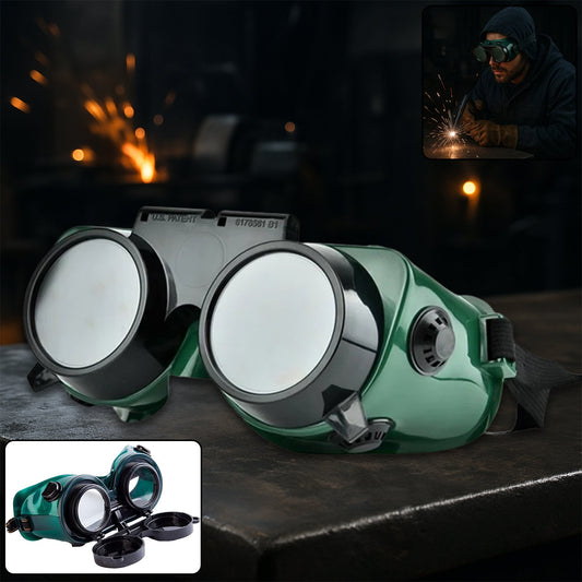 Welding Goggles (Dark Green, Large)