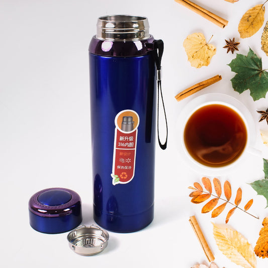 Vacuum Insulated Stainless Steel Bottle, Double (Approx 1000 ML / 1 Pc / Mix Color)