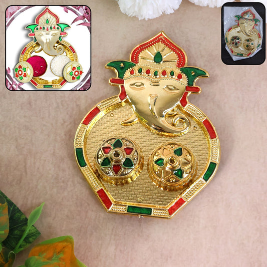 Ganesh Design Decorative Kumkum Box