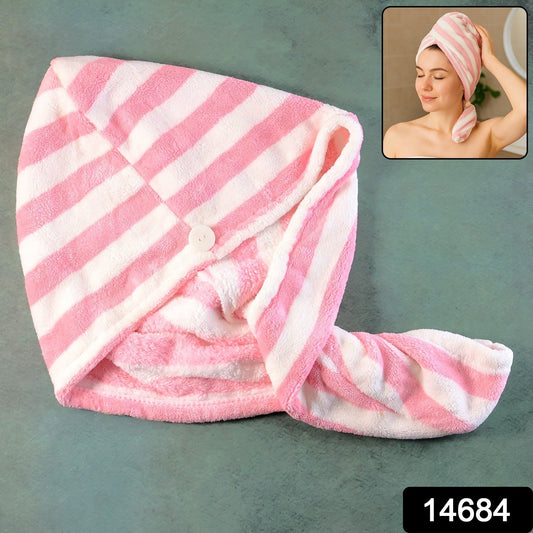 Hair Drying Magic Hair Cap Towel Wrap for Women (1 Pc)