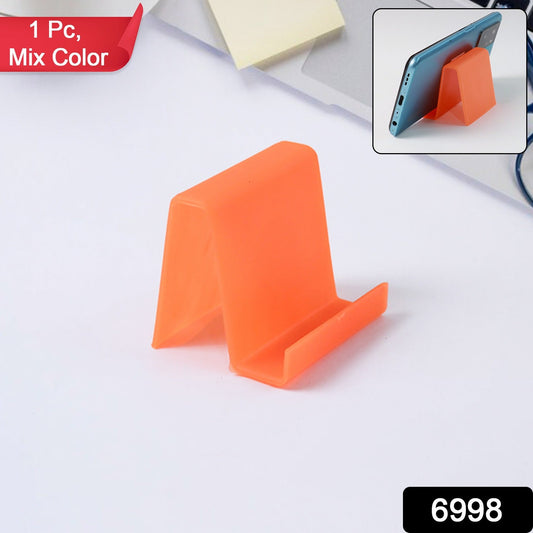 Durable Plastic Mobile Phone Stand with Angled Support (1 Pc / Mix Color)