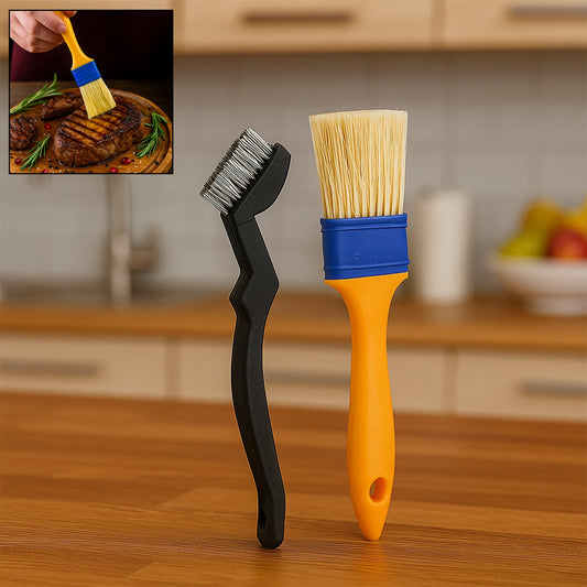 Multifunction Basting Brush – Cooking & Baking Set (2 Pcs)