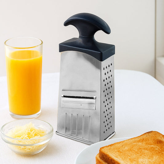 Stainless Steel Grater & Slicer with Handle