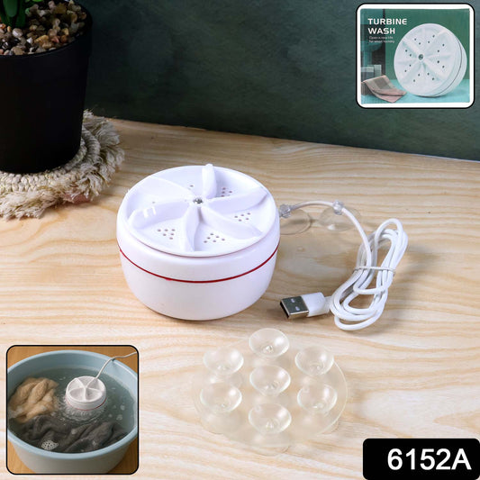 Mini Turbo Washing Machine – Portable USB Washer for Home & Small Spaces