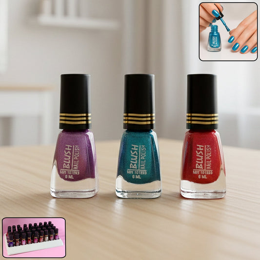 Blush Metallic Mini Nail Polish (Mix Color / 6 ML / 1 Pc)
