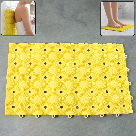 Multipurpose Anti-Slip Bathroom Massage Mat with Suction Cups (33 × 21 cm)
