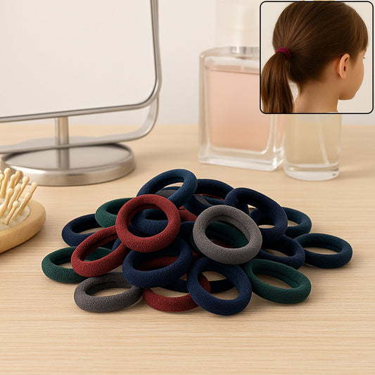 Small Hairbands Bands Hair Rubber Bands (Pack of 100 / Multicolour)